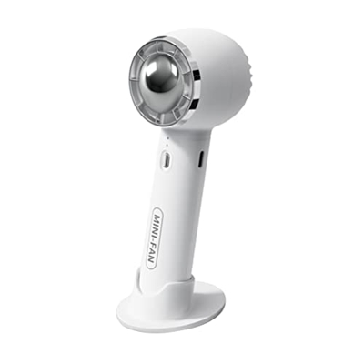 Ventilador de mano, ventiladores recargables USB portátiles de mano con 3 velocidades, mini ventilador eléctrico que funciona con batería para el hoga