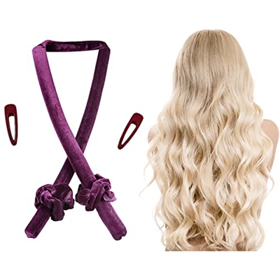 Yngffb Rizador Pelo Sin Calor, Rizador De Pelo Sin Calor, Heatless Hair Curlers, Rizadores Para Cabello Largo, Con Pinzas Para El Cabello Y Lazos Para