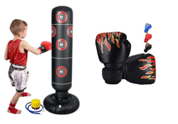 Ducomi Greg 2 - Saco de boxeo hinchable para niños y adultos con bomba, publicado, MMA y Fitness, Kick Boxing Defensa Personal y Antistress Adultos (S precio
