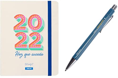 Mr. Wonderful Agenda 2022 Semanal - Haz que suceda + Bolígrafo - Vas a conseguirlo