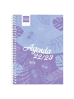 Finocam - Agenda 2022 2023 Cool Semana Vista Horizontal Septiembre 2022 - Junio 2023 (curso lectivo) + Julio y Agosto resumidos Selva Español