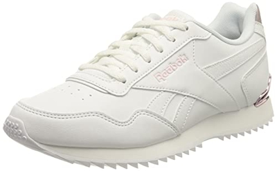 Reebok Royal Glide Ripple Clip Sneaker, Zapatillas de Deporte Unisex Adulto, Cloud White/Frost Berry/Quartz Met, 37.5 EU