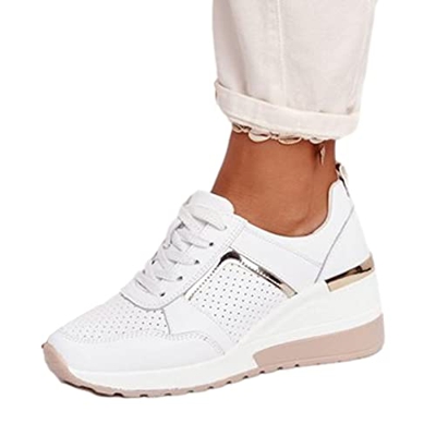 Zapatillas de senderismo ligeras para mujer, cómodas zapatillas deportivas, adecuadas para tenis, gimnasio, correr, ejercicio de ocio.