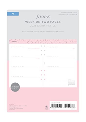 Filofax Agenda semanal de confeti A5 - 2023