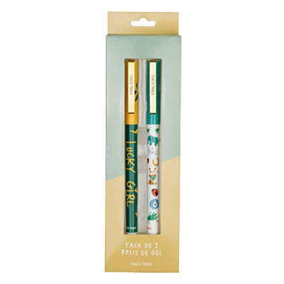 Pack 2 Bolígrafos de Gel Lucky Girl - Pedrita Parker, 1000970