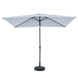 VONLUCE Sombrilla de Jardín 3m con Toldo de Protección UV Sombrilla de Patio con Manivela Fácil de Ajustar y 6 Varillas Parasol de Terreza para Playa, precio