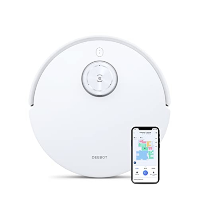 ECOVACS DEEBOT T10, Robot Aspirador con Placas vibratorias (OZMO 3.0), 3000PA, reconocimiento de obstáculos con IA (AIVI 3.0), mapeo 3D, batería de 52