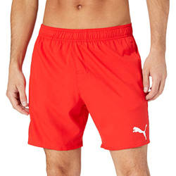 PUMA Swim Men's Mid Shorts, Bañador Hombre, Rojo, XL características