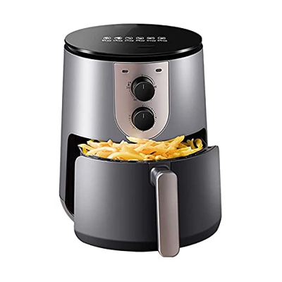 Pictetw Freidora de Aire 4.7QT / 4.5L 1500-WATT Hot FRYERS Hot XL Aire Horno Aceite A OUTE Auricular Anterior Anterior Anterior con/ECTAS para FRITAR,