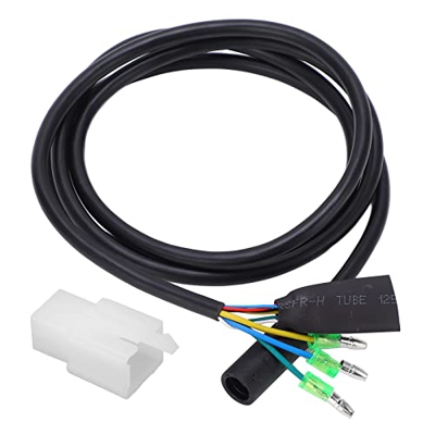 Longzhuo Adaptador de Motor de Bicicleta eléctrica, Cabeza Hembra Impermeable de 1300mm, Enchufe de 9 Pines, Accesorios de Motor de Bicicleta eléctric