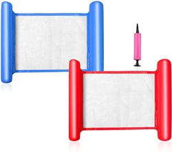 Juego de 3 hamacas de agua, piscina, flotador de hamaca hinchable, flotante, agua hamaca para piscinas hinchables, tumbona de agua, salón con bomba de precio