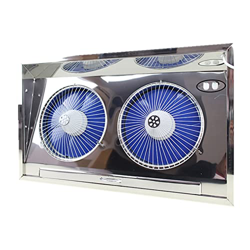 Ventilador Extractor Ventilador de escape de acero inoxidable 304, ventana de gama de cocina de ventana de doble fila, ventilador de extracción de hum en oferta