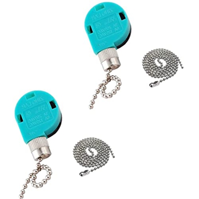 Odoukey Interruptor de luz del Ventilador de Techo, Interruptor del Ventilador de Techo Extensión de Cadena de tracción 3 Velocidad Control 4 Reemplaz