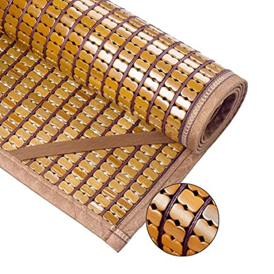 Plegable El Verano Enfriamiento colchones, Suave Lavable Durable carbonizado Dominó Chino Colchón de Bambú - para Dormitorio Doble Alumno Almohadilla 