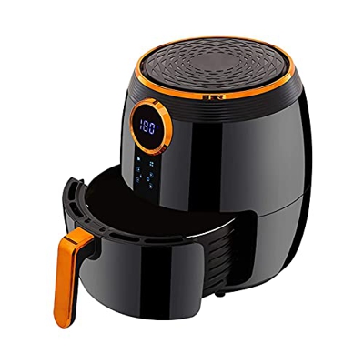 Pictetw Mini freidora de aire compacta, 4,7 cuartos de galón eléctrico para horno de aire pequeño eléctrico, olla de freidora de aceite menos saludabl