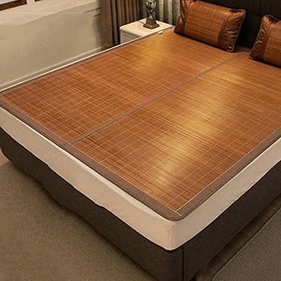 Colchoneta de Verano Alfombrillas for dormir de verano, colchón de enfriamiento de la almohadilla for dormir, alfombrilla de bambú plegable a doble ca