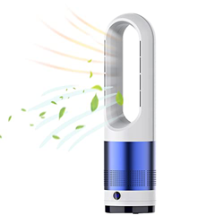 ZQWOZQ 3 En 1 Sin Aspas Purificador De Aire Ventilador con Control Remoto, 8 Velocidades Oscilación Ventilador De Pie, Ruido Bajo Circulación del Aire características