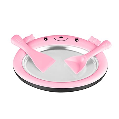 N/A Máquina De Hielo Frita Creativa para El Hogar, Mini Máquina De Yogur Frito para Niños, Máquina De Helado Casera DIY, Bandeja De Hielo