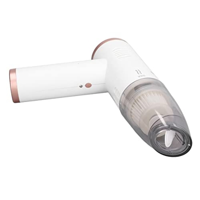 Aspirador de Coche de Carga Inalámbrica, Aspirador de Coche de Succión Fuerte para Exteriores(Blanco Diez Oro Rosa)