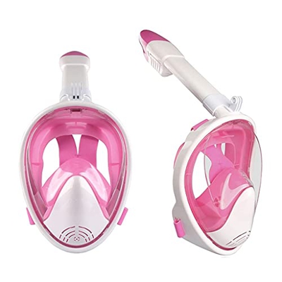 Máscaras de Buceo Buceo de Cara Completa Natación con Snorkel Niños Equipo de Snorkel para Adultos Respiración para Principiantes de plástico (Color :