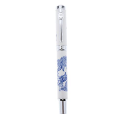 Amagogo Pluma Estilográfica Elegante Punta Fina Porcelana Azul-Blanca Firma de Negocios de Oficina precio