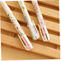 Pulabo - Bolígrafo de plástico Kawaii para estudiantes, 0,5 mm, 4 colores, bolígrafo para niños, papelería coreana, creativo y útil en oferta