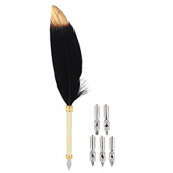 Plumas de Plumas Estilo Europeo Antiguo Pluma Estilográfica Regalo Ejecutivo Antiguo para un Amigo, Compañero de Familia(Negro) características