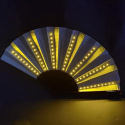 WQWY Abanico Plegable Ventilador Plegable LED Ventilador Luminoso Equipo Luminoso Color Luminoso Ventilador Plegable Fiesta Rendimiento Accesorios Ven en oferta