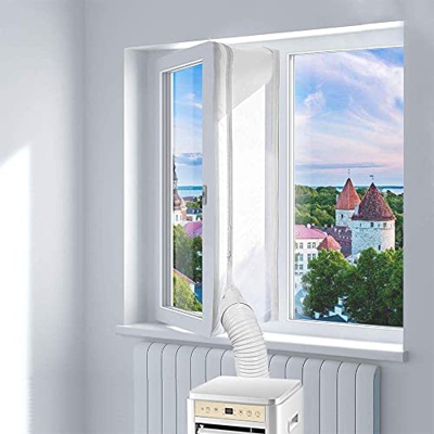 Blinngo Sellado de Ventanas Para Acondicionadores de Aire Móvil, Hot Air Stop for Attaching on Windows, Casement Windows, Air Conditioner, 300cm