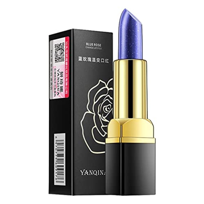 Hudhowks Pintalabios Que Cambia de Color, bálsamo Labial teñido de Rosa Azul, pintalabios mágico hidratante de Larga duración, pintalabios con Cambio 