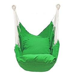 FMOPQ Hamaca Columpio Cuerda Colgante Hamaca Silla Porche Columpio Asiento para Interior O Exterior Patio Dormitorio Jardín Hamaca Silla (Color : Gree características