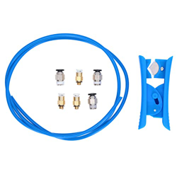 Fyearfly Impresora 3D PTFE, Tubo de PTFE con Cortador de Tubos Accesorios neumáticos Kit de alimentación remota Accesorios para impresoras 3D características