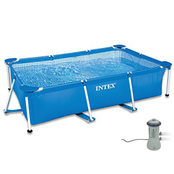 Intex 260 x 160 x 65 cm Frame Pool Set Family con Intex Bomba de filtro 2827104 en oferta