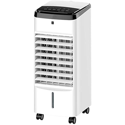 Enfriador de aire, ventilador eléctrico pequeño sin cuchillas, aire acondicionado portátiles refrigerado por agua, enfriamiento doble núcleo, control 