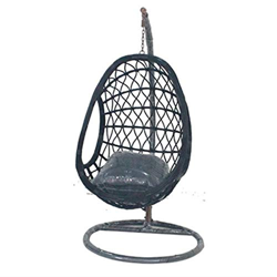 FMOPQ Sillas de Columpio Balcón Hotel Nido de pájaro Silla de Columpio Silla de Cesta Colgante para Interiores Silla Mecedora Doble (Color : Grey, Siz en oferta