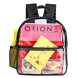 Mochila transparente Aprobada por mini estadios, linda y suave correa para el hombro Impermeable, liviana, transparente Mochila pequeña para trabajo,  precio