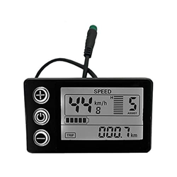 Weilifang Panel de pantalla LCD para bicicleta eléctrica, pantalla, piezas de controlador de bicicleta eléctrica, accesorio de conversión de reparació precio