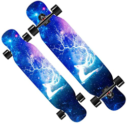 Xinduolei -Skateboard Scooter de Cuatro Ruedas Maple Long Board Long Board Scooter Profesional de Baile de jóvenes for jóvenes for Adultos (Color : F) en oferta