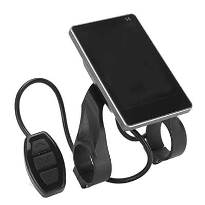 DEWIN Panel S6, Pantalla LCD para Bicicleta, Pieza de conversión de Pantalla LCD S6 para Bicicleta eléctrica, Conector Impermeable de 36V 48V para rep