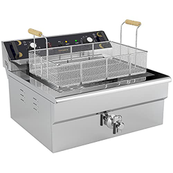 Freidora, Freidora Comercial, 4800W Potente 20L Gran Capacidad Freidora eléctrica de Acero Inoxidable para Trabajo Pesado, para Restaurante de Comida  características