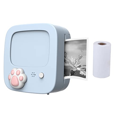 Benkeg Mini Pocket Photo Printer Máquina de impresión térmica portátil 203DPI Conexión inalámbrica BT para Etiqueta de Imagen Lista de Manualidades