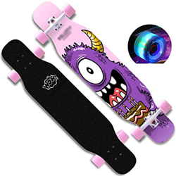 Xinduolei -Skateboard Longboard Skateboard Deck Teen Professional Board Birder Brush Street Dance Board Scooter de Cuatro Ruedas (Color : A) precio