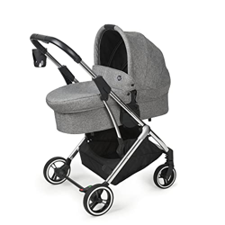 ms Capazo para Silla De Paseo Montecarlo, Carrito, Capota Extensible, Plegado Fácil Y Compacto, Unisex, Gris en oferta