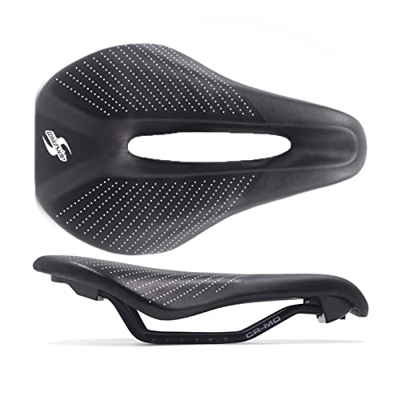 KBBKIC Saddle Saddle Ergonomics Design Hollow Hollow Bicicleta cómodo Asiento for Bicicletas for MTB Bicicleta de Carretera (Color : Black)