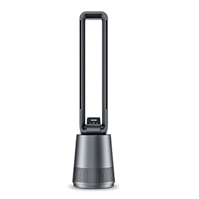 Shykey Ventilador De Torre Ventilador Sin Aspas Aire Circulante Control Remoto Pantalla Led Portátil Compacta Ventilador De Aire Acondicionado Para El