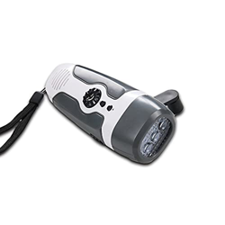 SHUIYUE Linterna LED de Emergencia Manivela Radio Am/FM Alarma SOS Banco de energía portátil Cargador de teléfono para el hogar Acampar al Aire Libre  en oferta