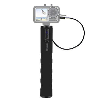SHUIYUE Empuñadura de Banco de energía Multifuncional con batería de Gran Capacidad de 6000 mAh Tornillo de 1/4 de Pulgada Puerto de Carga USB Reempla