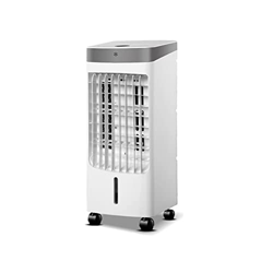 Shykey Ventilador De Aire Acondicionado Ventilador De Escritorio Extraíble Portátil Silencioso Diseño Compacto Control Remoto Refrigerador De Aire Par características
