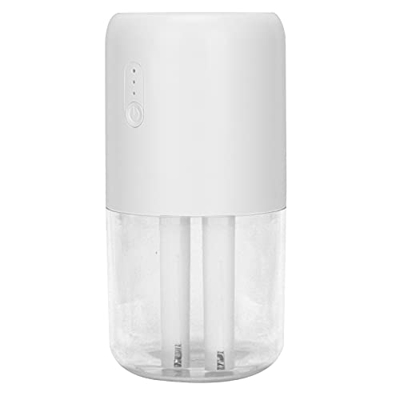 Caiqinlen Humidificador Fresco, 3 Modos de Pulverización Humidificador de Aire Portátil de Doble Chorro Mute 280ml Carga USB para Dormitorio para Ofic