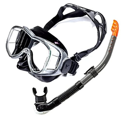 Desconocido Máscaras de Buceo Equipo de Snorkel Resistente a Las caídas y Duradero Cómodo Buceo Full Dry Snorkel Set Natación Hecho de Material de Res